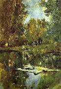Valentin Serov Pond in Abramtsevo. Study Germany oil painting artist